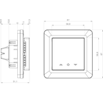 ETH-7-Segment Elektroninen yhdistelmätermostaatti NFC (ELKO, Exxact)
