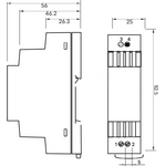 POS Teholähde DIN15W24 24VDC 0.63A 15W