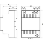 POS Teholähde DIN60W24 24VDC 2.5A 60W