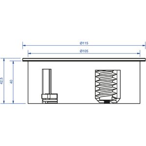 Bachmann TWIST Pistorasia 2xschuko (musta)