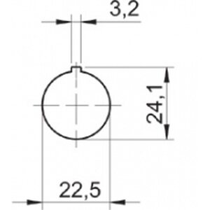 Nokkakytkin A-0-K (kansi asennus, 1-nap.)