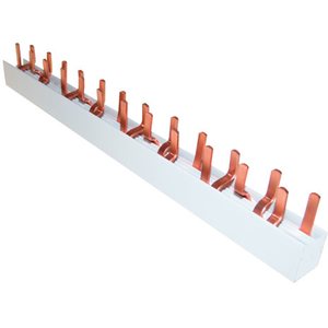 GE Virtakisko UNIBIS 3-vaihe L1+L2+L3 (1P+1P) 10mm² 55mod piikki 1m