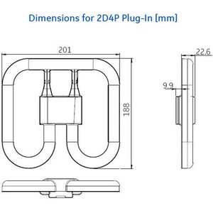 Tungsram LED 2D4P 12.5W/CCG/840/GR10q GE BX1/10