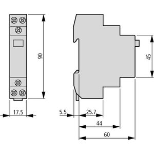 Eaton Sysäysrele 24VDC 16A 2S