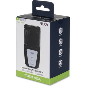 NEXA Pistorasiavastaanotin, IP44, LGDR-3500