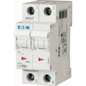Eaton C50 2P 6kA PLS6-C50/2-MW