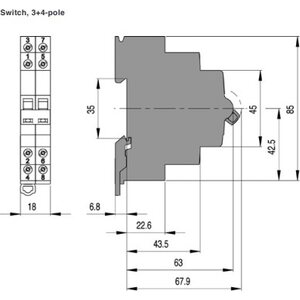 ABB Finland KYTKIN, ON-OFF, 3 Sulkeutuvaa, 25A