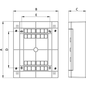 Tehnoplast Pintakotelo 2x18MOD IP40