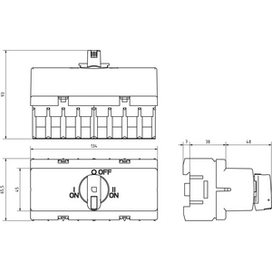 Katko Verkonvaihtokytkin- KU 480 4x80A 400V 30kW