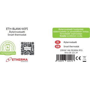 ETH-BLANK-WIFI Pörssisähkötermostaatti, ei näyttöä (ELKO, Exxact)
