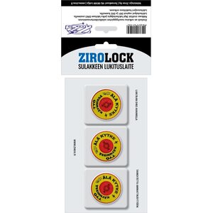 Tulppavarokepohjan lukituslaite ZiroLock, 3kpl setti