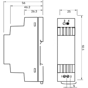 POS Teholähde DIN15W24 24VDC 0.63A 15W