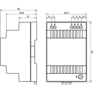 POS Teholähde DIN60W12 12VDC 2.5A 60W