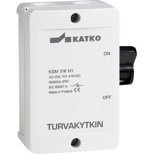 Katko Turvakytkin vipu KSM 3x16A 400V 7,5kW IsoSafe