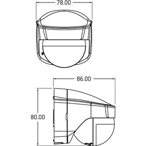 Theben Liiketunnistin PIRA T180° 10m 10A IP55 PSE VA