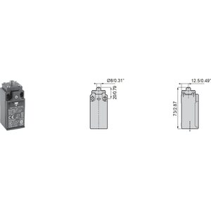 Carlo Gavazzi Rajakytkin -TERÄSTAPPIOHJAIN NC+NO