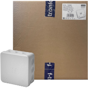 F-Tronic Kalvorasia E1310 EU 85x85x37mm IP65, valkoinen, 150kpl laatikko