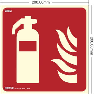 Sammutin opastekyltti 2-puoleinen (jälkivalaiseva)