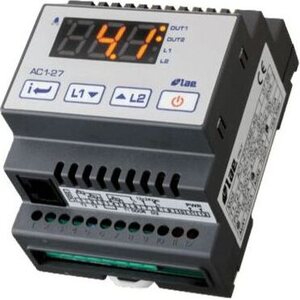 AC2-27TS2RW Elektroninen termostaatti DIN-Kiskoon NTC anturi 2m, 2 relettä -50...+125C°,