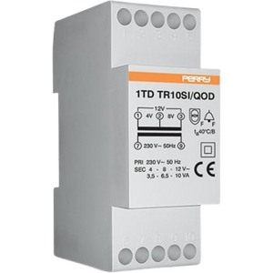 Perry Soittokellomuuntaja 1TDTR10SI/QOD 10VA, ulostulot 4-8-12V