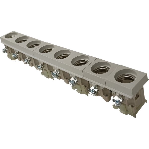 Rivivaroke 8X25A, 500V (sisältää kosketussuojan ja DIN-kisko kiinnikkeen)