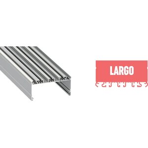 Led-asennuprofiili 6-led nauhalle 88,6x44,8 (Largo-sarja) pinta